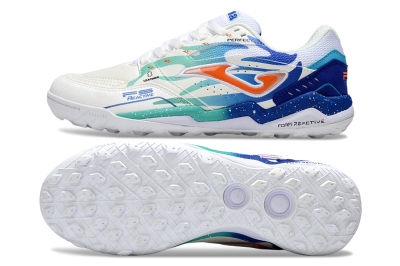 Joma Top Flex IC Indoor & Futsal Soccer Shoes - White/Blue/Red