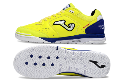 Joma Top Flex IC Indoor & Futsal Soccer Shoes - Yellow/White/Blue