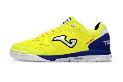Joma Top Flex IC Indoor & Futsal Soccer Shoes - Yellow/White/Blue
