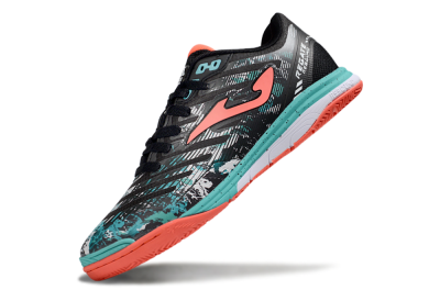 Joma Top Flex IC Indoor & Futsal Soccer Shoes - Black/Jade/Red