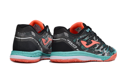 Joma Top Flex IC Indoor & Futsal Soccer Shoes - Black/Jade/Red