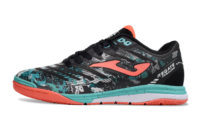 Joma Top Flex IC Indoor & Futsal Soccer Shoes - Black/Jade/Red
