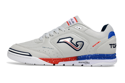 Joma Top Flex IC Indoor & Futsal Soccer Shoes - Grey/Blue/Silver