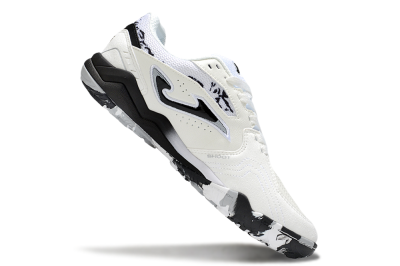 Joma Top Flex TF Artificial Turf Soccer Shoes - Beige/Black/White