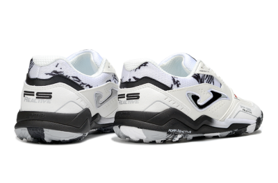 Joma Top Flex TF Artificial Turf Soccer Shoes - Beige/Black/White