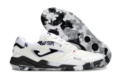 Joma Top Flex TF Artificial Turf Soccer Shoes - Beige/Black/White