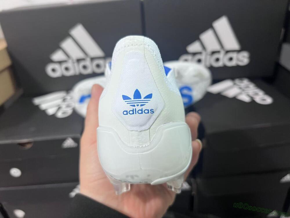 Adidas Predator Elite Foldover Tongue FG Firm Ground Soccer Cleats - Beige/White/Blue