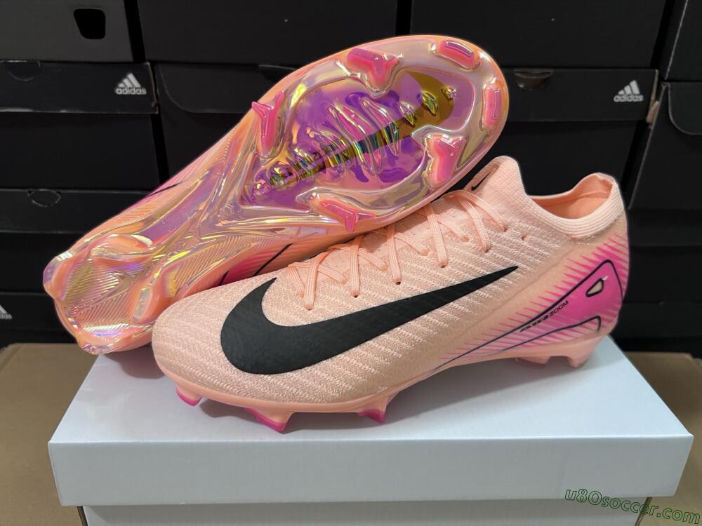 Nike Air Zoom Mercurial Vapor 16 Elite FG Firm Ground Soccer Cleats - Pink/Black/Gold