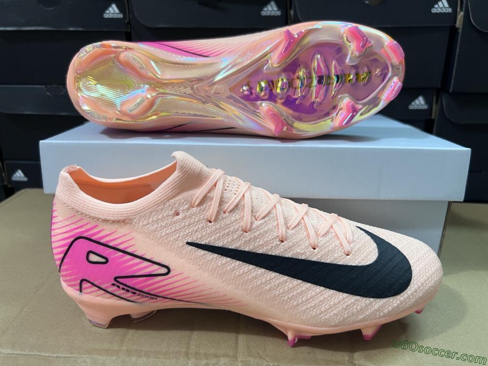 Nike Air Zoom Mercurial Vapor 16 Elite FG Firm Ground Soccer Cleats - Pink/Black/Gold