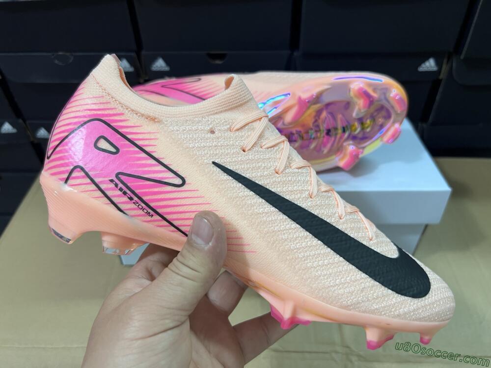 Nike Air Zoom Mercurial Vapor 16 Elite FG Firm Ground Soccer Cleats - Pink/Black/Gold
