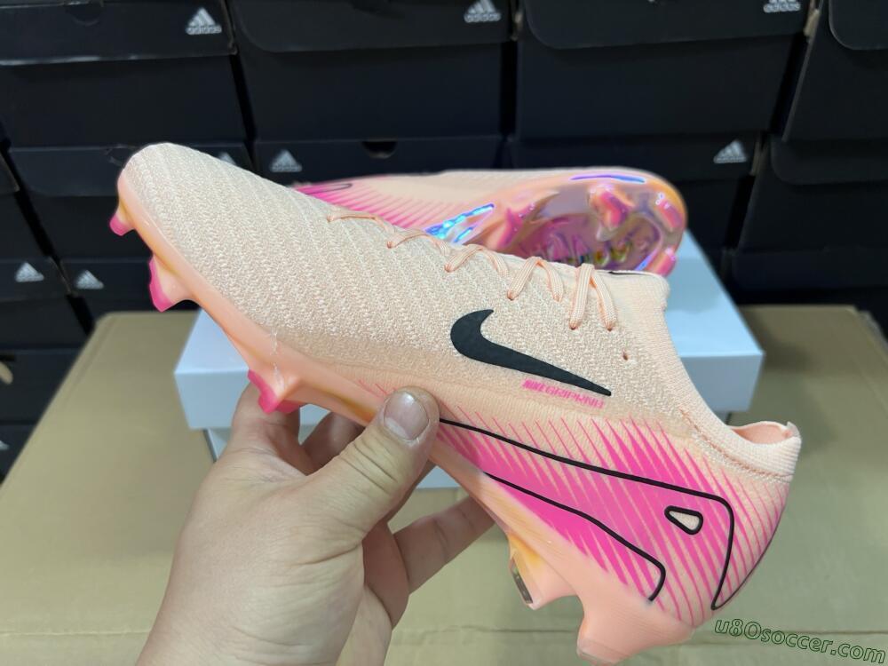 Nike Air Zoom Mercurial Vapor 16 Elite FG Firm Ground Soccer Cleats - Pink/Black/Gold