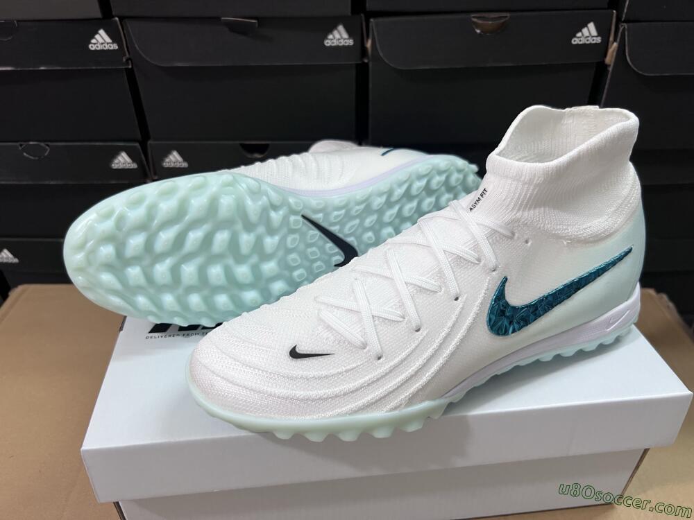 Nike Phantom Luna Elite TF Artificial Turf Soccer Shoes - Beige/Green