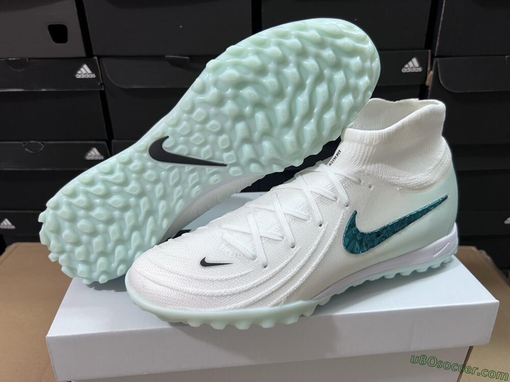 Nike Phantom Luna Elite TF Artificial Turf Soccer Shoes - Beige/Green