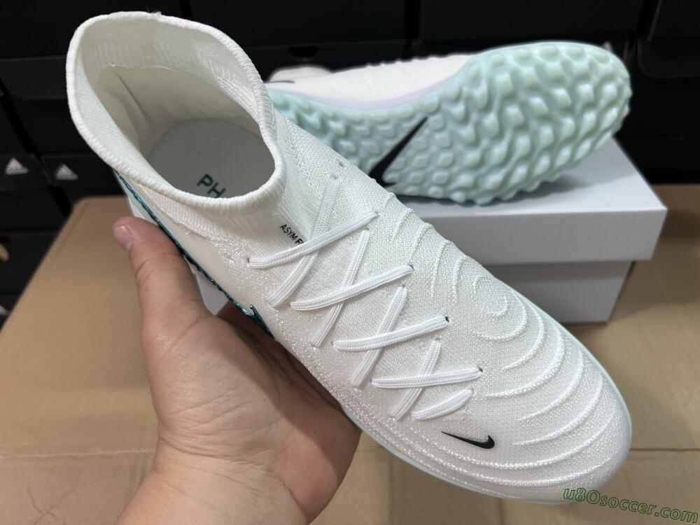 Nike Phantom Luna Elite TF Artificial Turf Soccer Shoes - Beige/Green