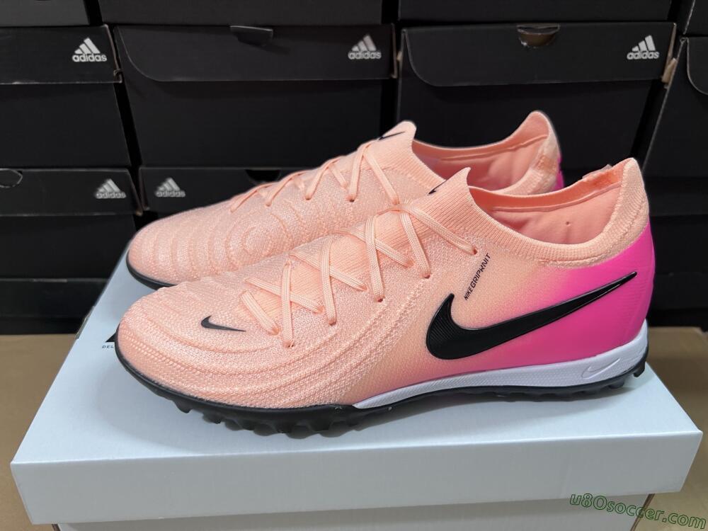 Nike Phantom GX 2 Elite TF Artificial Turf Soccer Shoes - Pink/Black