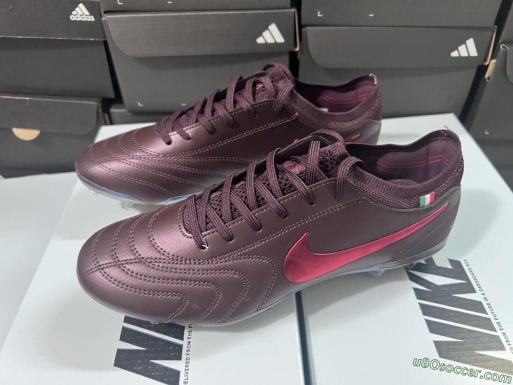 Nike Tiempo Legend 10 Elite FG Firm Ground Soccer Cleats - Red/Gold