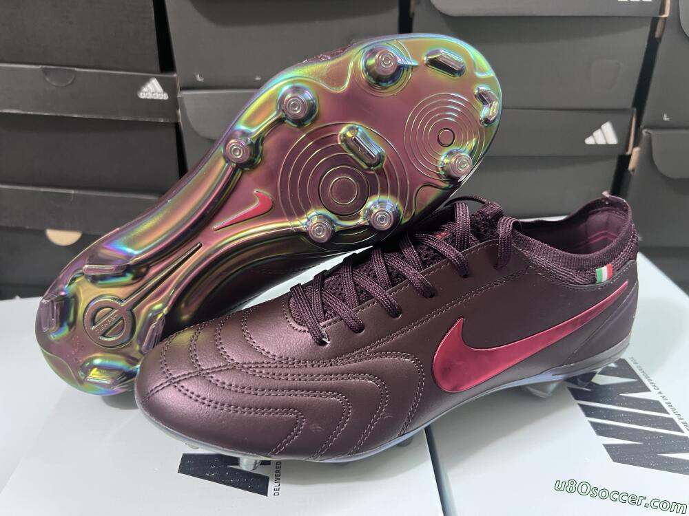 Nike Tiempo Legend 10 Elite FG Firm Ground Soccer Cleats - Red/Gold