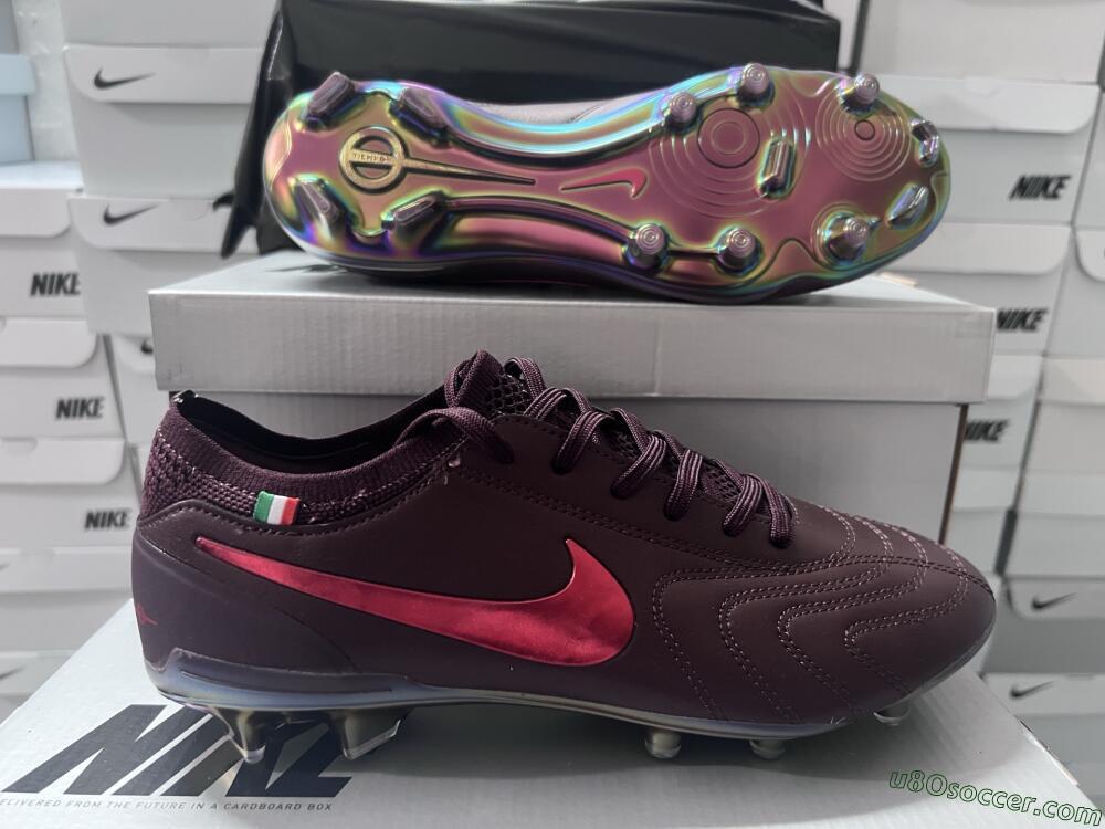 Nike Tiempo Legend 10 Elite FG Firm Ground Soccer Cleats - Red/Gold