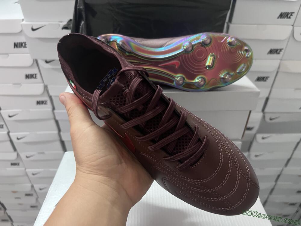 Nike Tiempo Legend 10 Elite FG Firm Ground Soccer Cleats - Red/Gold