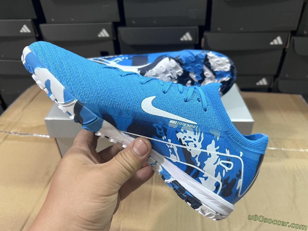 Nike Air Zoom Mercurial Vapor 16 Elite TF Artificial Turf Soccer Shoes - Blue/White/Black