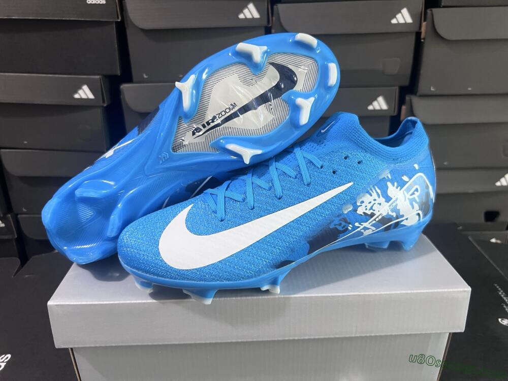 Nike Air Zoom Mercurial Vapor 16 Elite FG Firm Ground Soccer Cleats - Blue/White/Black
