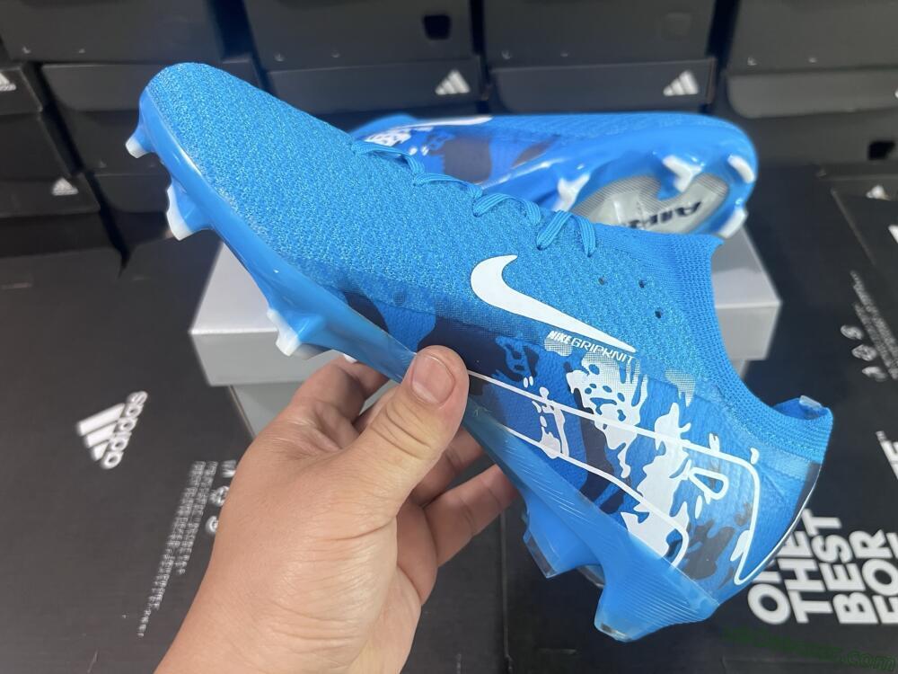 Nike Air Zoom Mercurial Vapor 16 Elite FG Firm Ground Soccer Cleats - Blue/White/Black