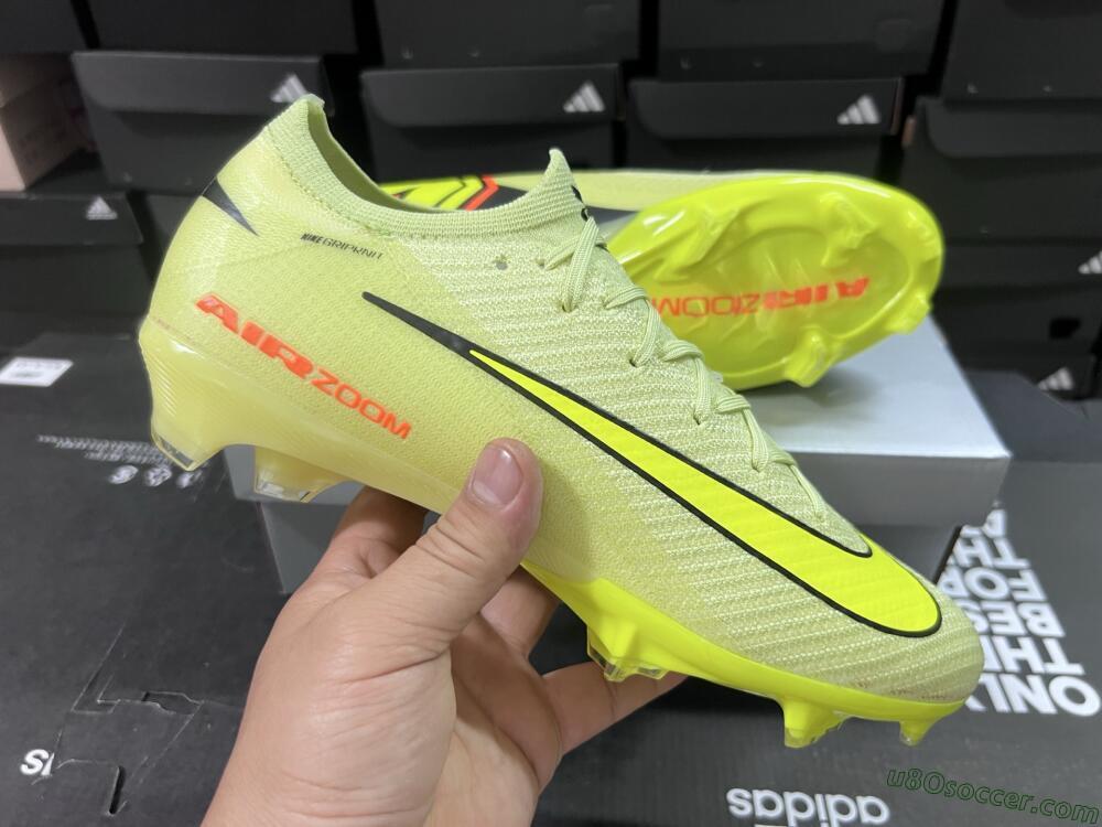 Nike Air Zoom Mercurial Vapor 16 Elite FG Firm Ground Soccer Cleats - Yellow/Black/Red