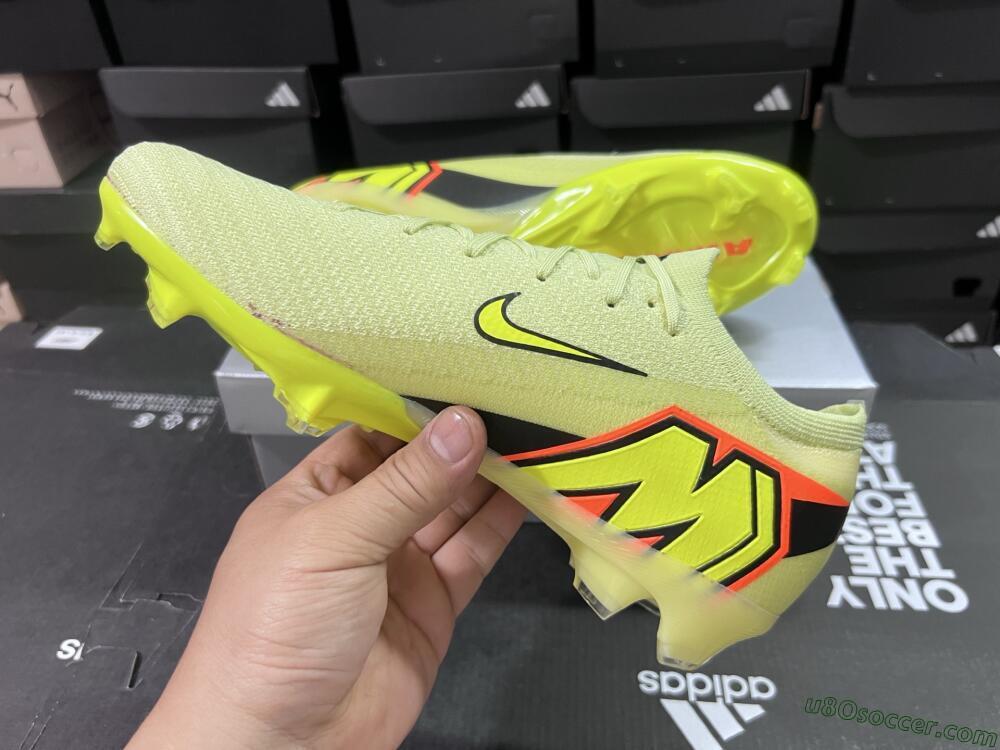 Nike Air Zoom Mercurial Vapor 16 Elite FG Firm Ground Soccer Cleats - Yellow/Black/Red