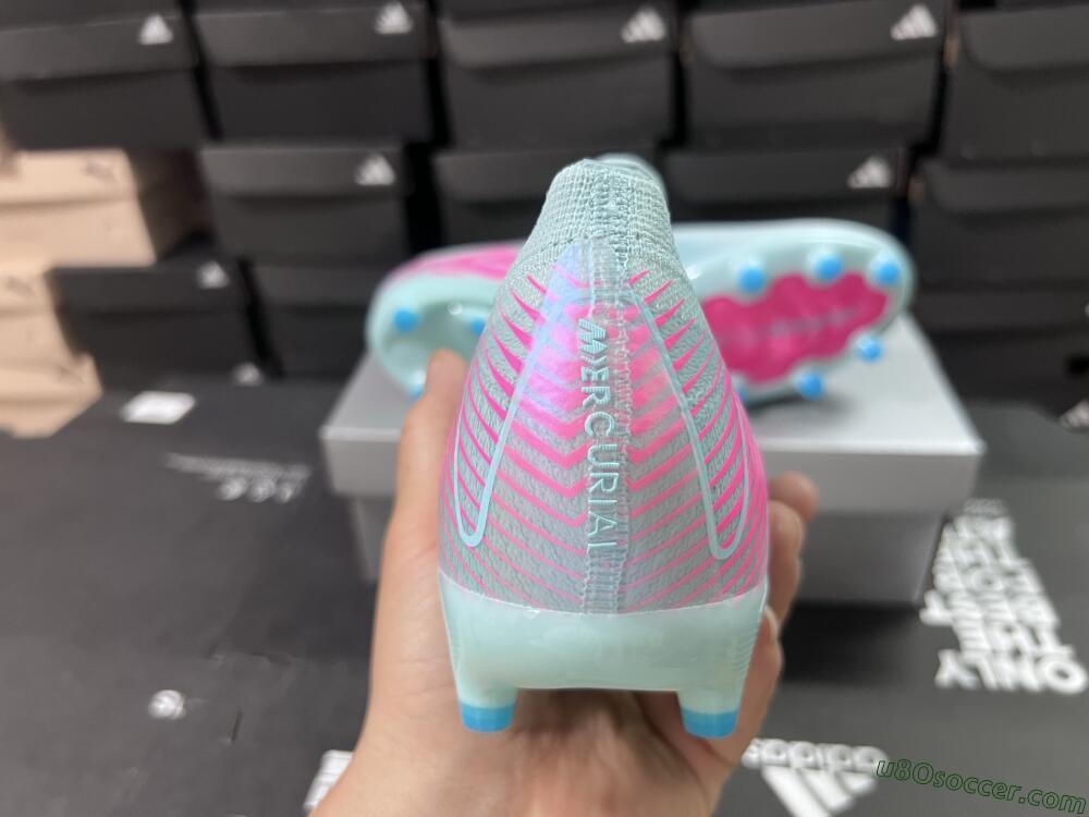 Nike Air Zoom Mercurial Vapor 16 Elite AG Artificial Grass Soccer Cleats - Jade/Pink/White