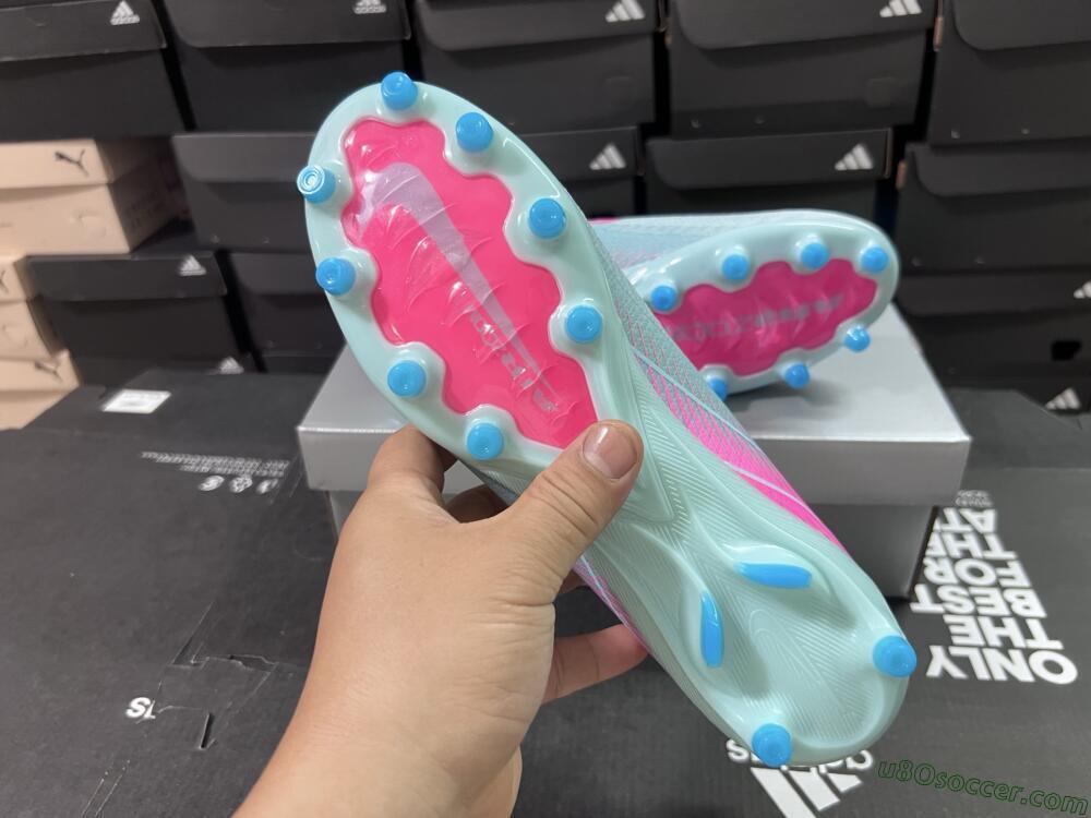 Nike Air Zoom Mercurial Vapor 16 Elite AG Artificial Grass Soccer Cleats - Jade/Pink/White