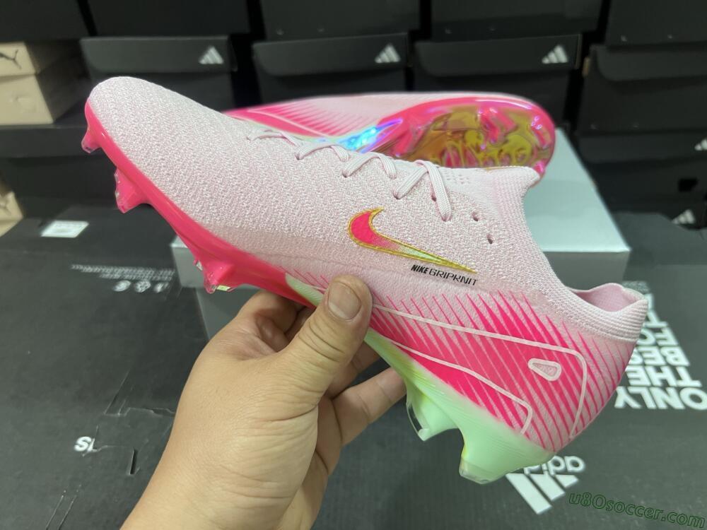 Nike Air Zoom Mercurial Vapor 16 Elite FG Firm Ground Soccer Cleats - Pink/Red/Gold