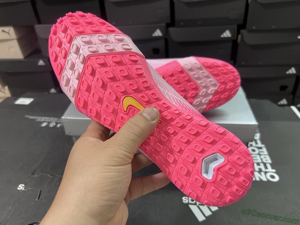 Nike Air Zoom Mercurial Vapor 16 Elite TF Artificial Turf Soccer Shoes - Pink/Gold/White