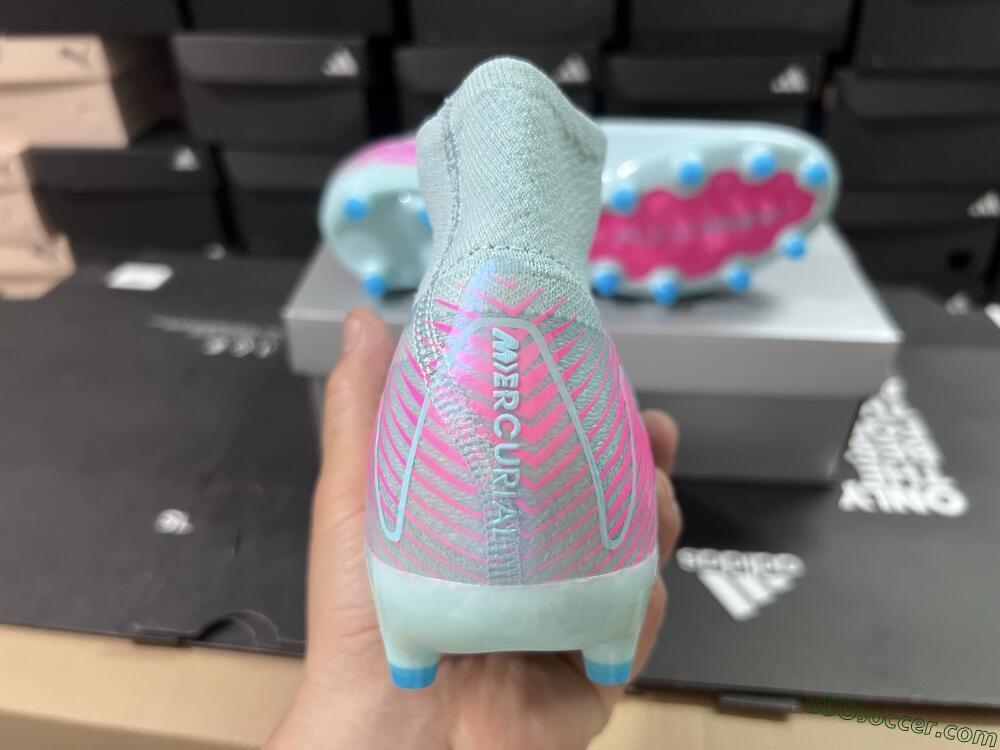 Nike Air Zoom Mercurial Superfly 10 Elite AG Artificial Grass Soccer Cleats - Jade/Pink