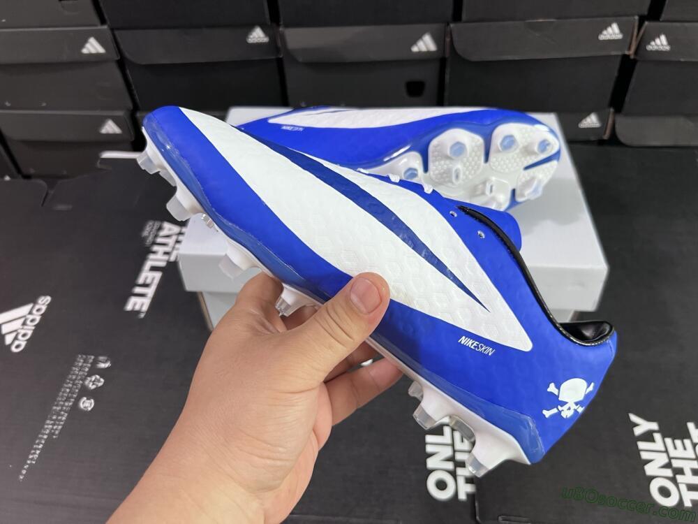 Nike Hypervenom Phantom FG Firm Ground Soccer Cleats - White/Blue
