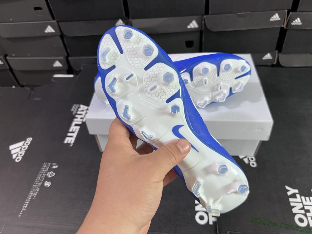 Nike Hypervenom Phantom FG Firm Ground Soccer Cleats - White/Blue