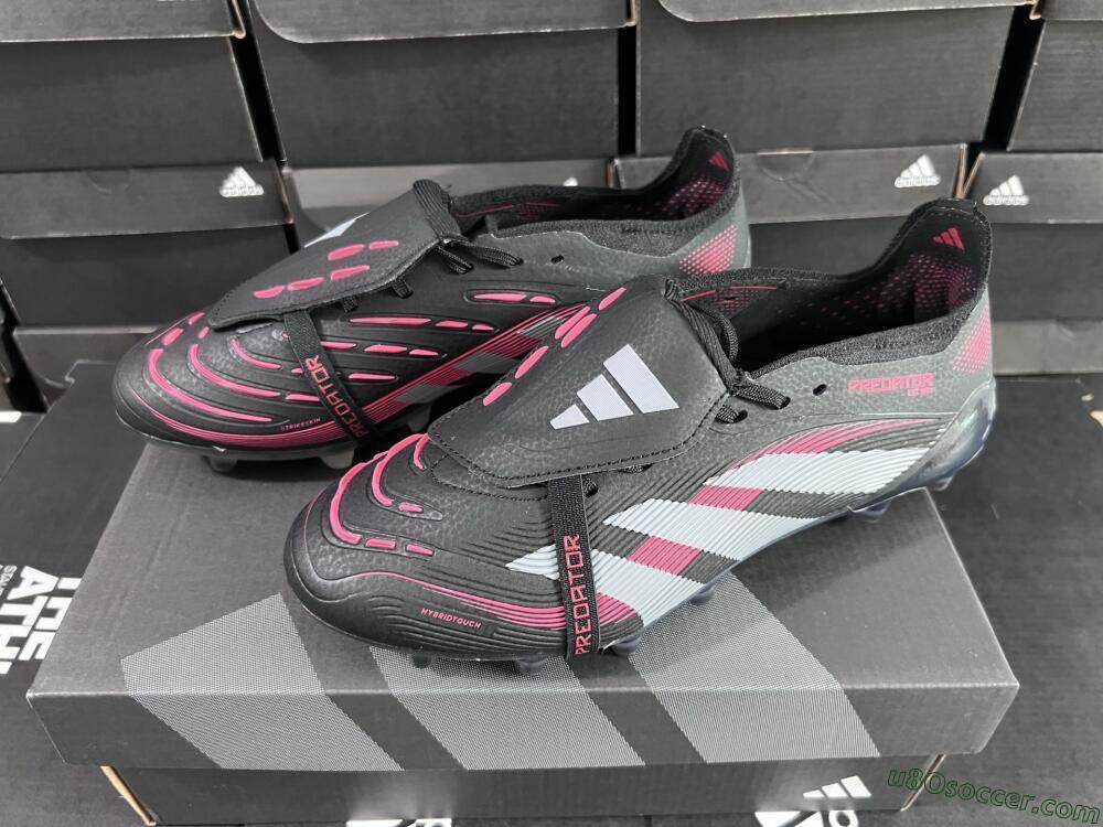 Adidas Predator Elite Foldover Tongue FG Firm Ground Soccer Cleats - Black/White/Red