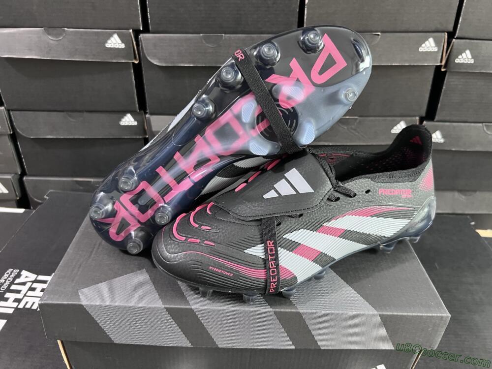 Adidas Predator Elite Foldover Tongue FG Firm Ground Soccer Cleats - Black/White/Red
