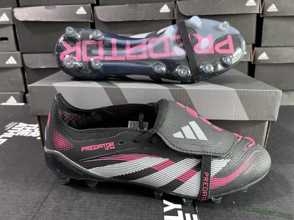 Adidas Predator Elite Foldover Tongue FG Firm Ground Soccer Cleats - Black/White/Red