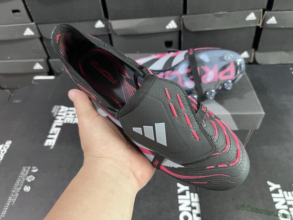 Adidas Predator Elite Foldover Tongue FG Firm Ground Soccer Cleats - Black/White/Red