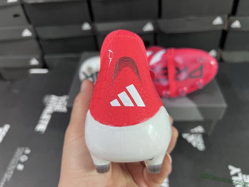 Adidas Predator 25 Elite Foldover Tongue FG Firm Ground Soccer Cleats - Red/White/Black