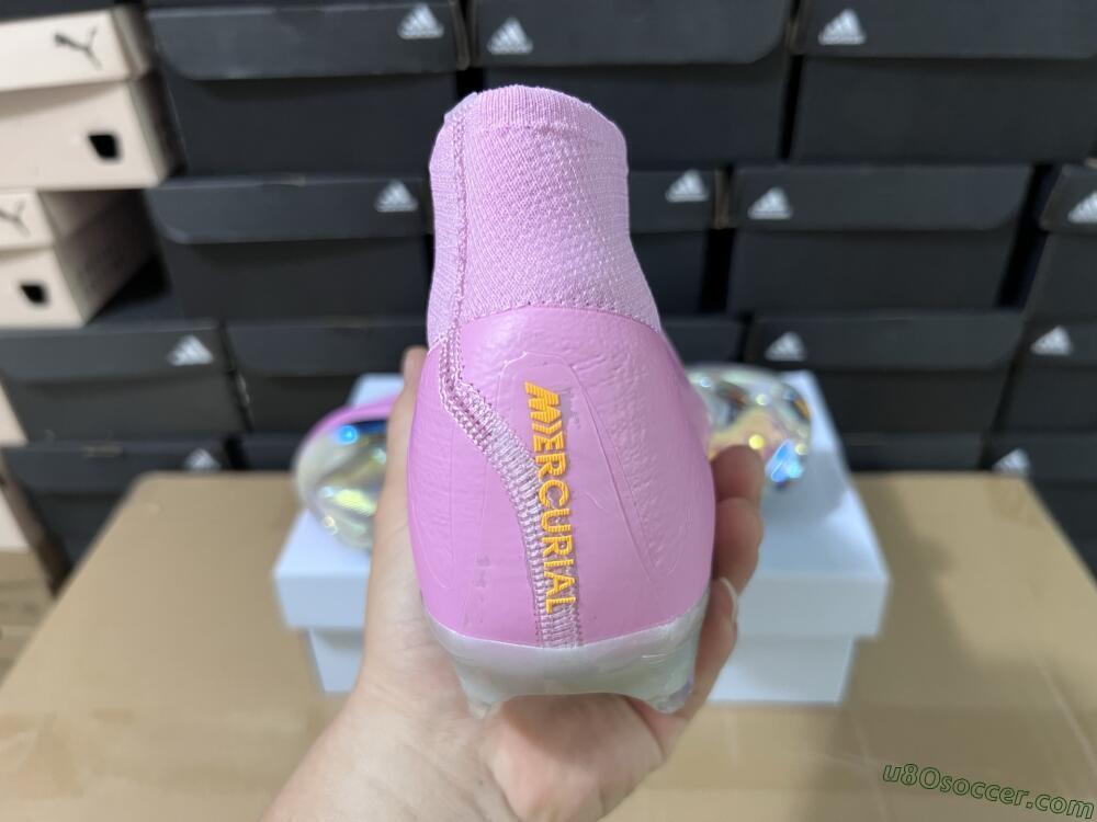 Nike Air Zoom Mercurial Superfly 10 Elite FG Firm Ground Soccer Cleats - Pink/Black/Yellow