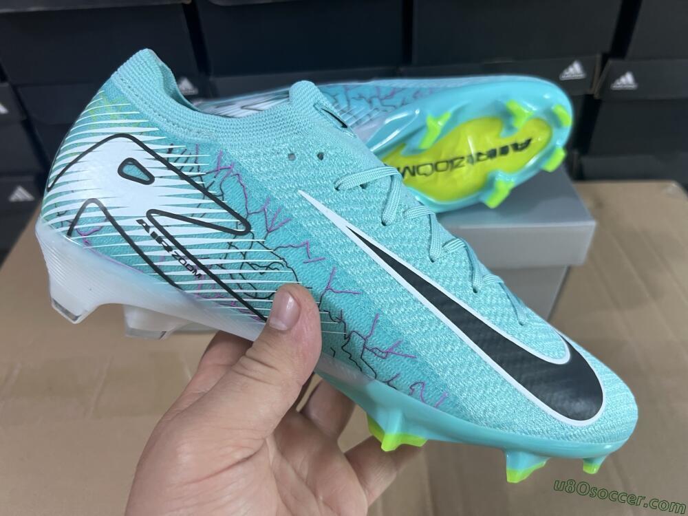 Nike Air Zoom Mercurial Vapor 16 Elite FG Firm Ground Soccer Cleats - Blue/Black/White