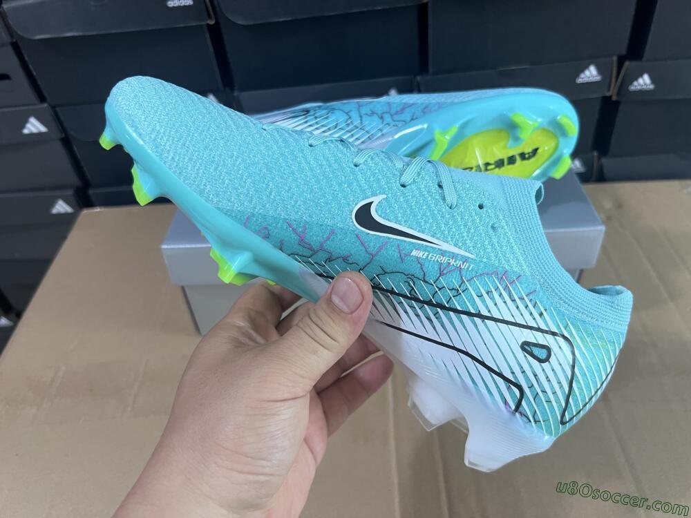 Nike Air Zoom Mercurial Vapor 16 Elite FG Firm Ground Soccer Cleats - Blue/Black/White