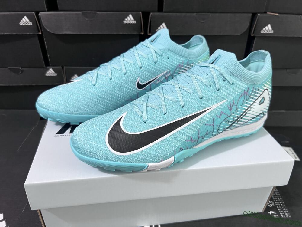 Nike Air Zoom Mercurial Vapor 16 Elite TF Artificial Turf Soccer Shoes - Jade/Black/White