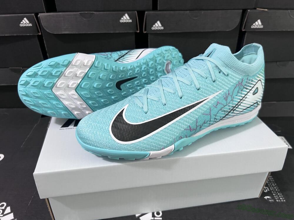 Nike Air Zoom Mercurial Vapor 16 Elite TF Artificial Turf Soccer Shoes - Jade/Black/White