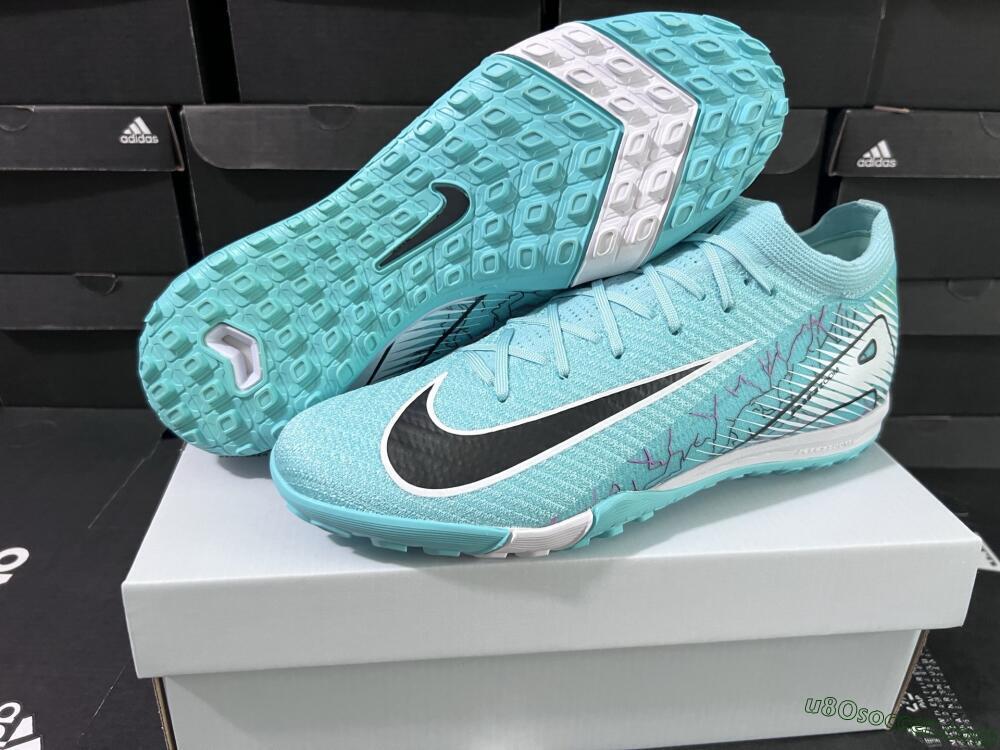 Nike Air Zoom Mercurial Vapor 16 Elite TF Artificial Turf Soccer Shoes - Jade/Black/White