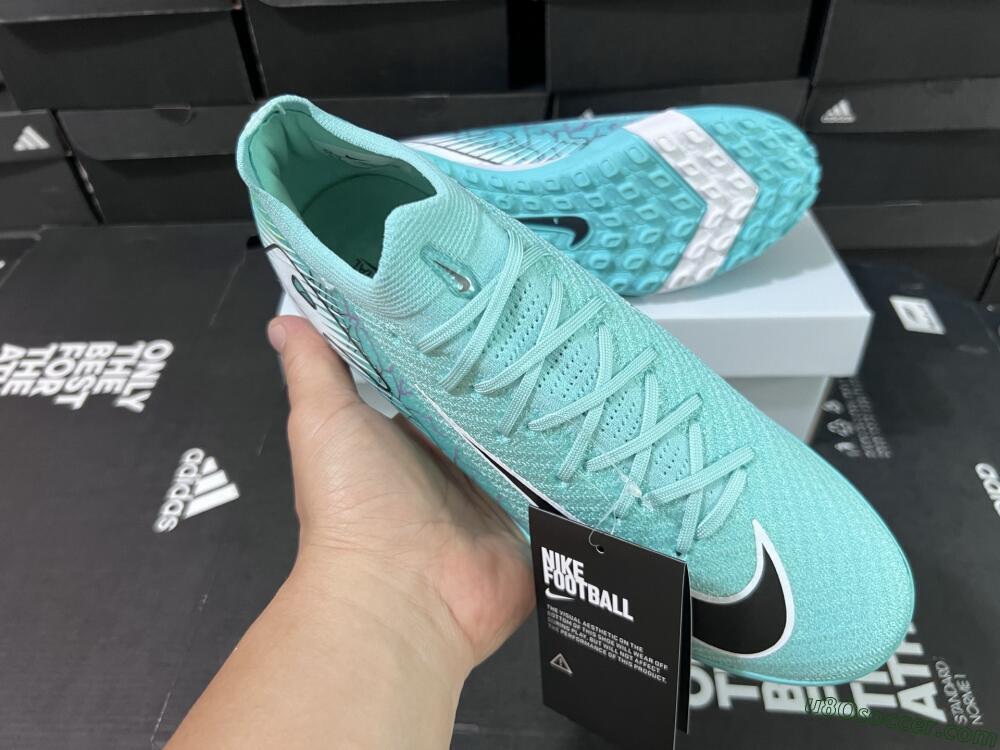 Nike Air Zoom Mercurial Vapor 16 Elite TF Artificial Turf Soccer Shoes - Jade/Black/White
