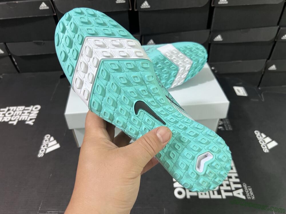 Nike Air Zoom Mercurial Superfly 10 Elite TF Artificial Turf Soccer Shoes - Jade/Black/White