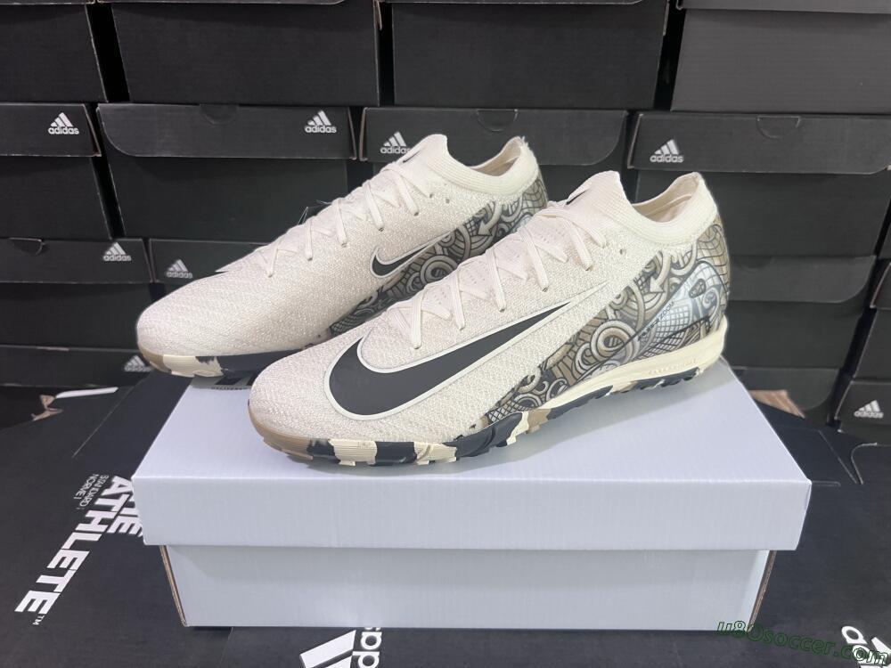 Nike Air Zoom Mercurial Vapor 16 Elite TF Artificial Turf Soccer Shoes - Beige/Black/Brown