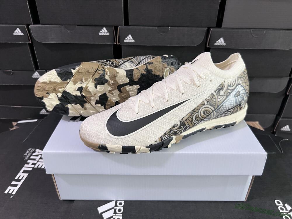 Nike Air Zoom Mercurial Vapor 16 Elite TF Artificial Turf Soccer Shoes - Beige/Black/Brown